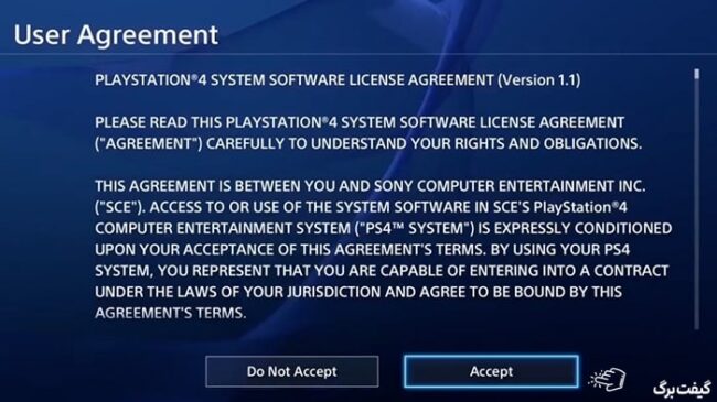 قوانین ساخت اکانت ps4