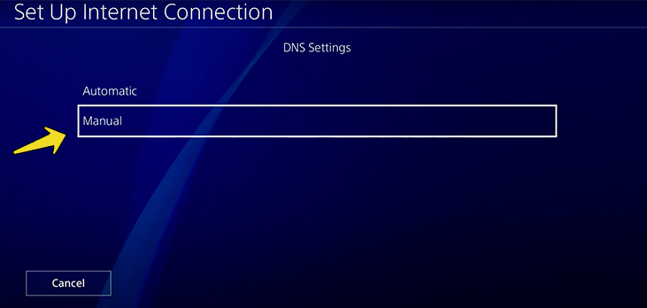 تنظیمات Manual برای DNS